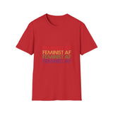 Feminist AF -Rainbow Words