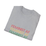 Feminist AF -Rainbow Words