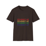 Feminist AF -Rainbow Words